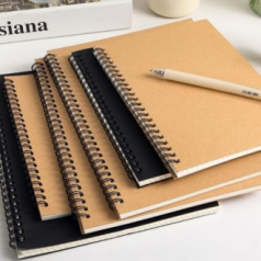 A5 무지 스프링 유선노트 공책 60매 K2631