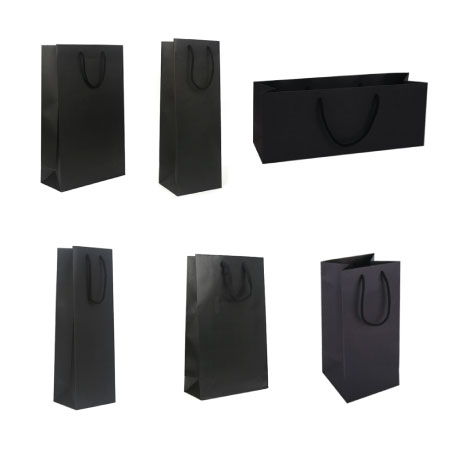 아베오 종이쇼핑백 기성 와인용 블랙 시리즈 #2