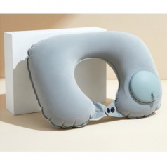 공기주입 휴대용 접이식 목베개 목쿠션 K2630