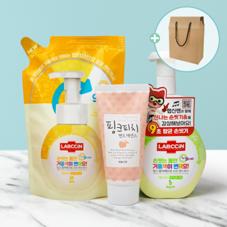 랩신 컬러체인징 핸드워시 용기+리필 + 과일나라 핸드에센스 #2