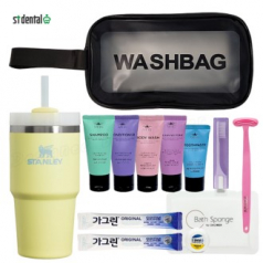 스탠리 퀜처591ml 빨대 텀블러 세트6호 세면백 LG미니스 혀클리너 가그린2p(쇼핑백포함)