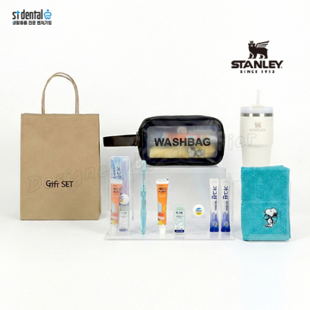스탠리 퀜처591ml 빨대 텀블러 세트5호 세면백 M크리스탈캡칫솔치약 송원핸드타올(쇼핑백포함) #4