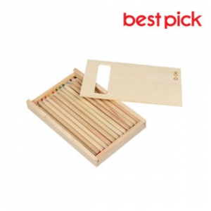 베스트픽 나무색연필 12종 문구세트 A형