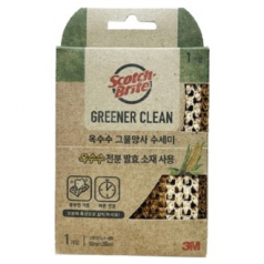 [3M]그리너크린 옥수수 그물망사 수세미(1입)