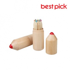 베스트픽 원통 색연필 12종 문구세트