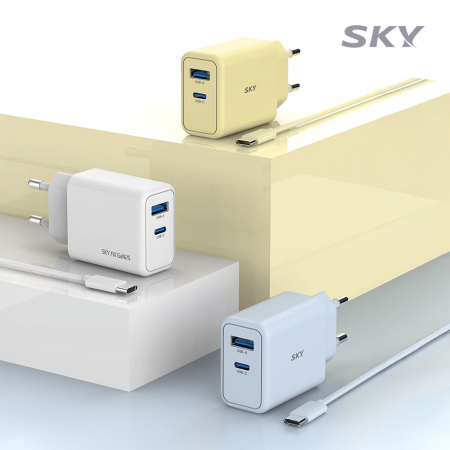 스카이 필 GaN 25W 듀얼 2포트 초고속 충전기+40W C to C 1.2M 케이블 #4