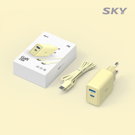 스카이 필 GaN 25W 듀얼 2포트 초고속 충전기+40W C to C 1.2M 케이블 #5