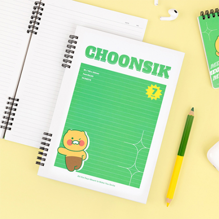 캐릭터 춘식이 비비드 하드 커버 스프링 노트 #3