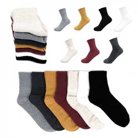 여자 골지 커버 중목 양말 #2