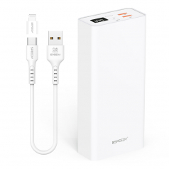 스피디 슬림 핏 PD 20W 고속 보조배터리 30000mAh (C타입 케이블+8핀 젠더)