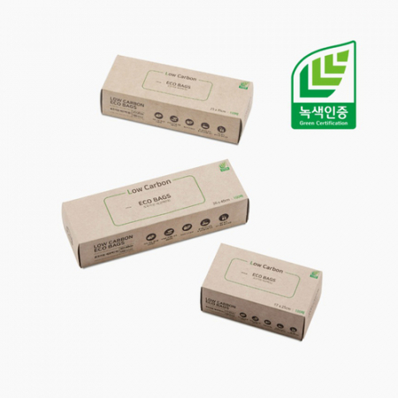 슈가랩 로우카본 에코백 소 100매 녹색인증상품 #3