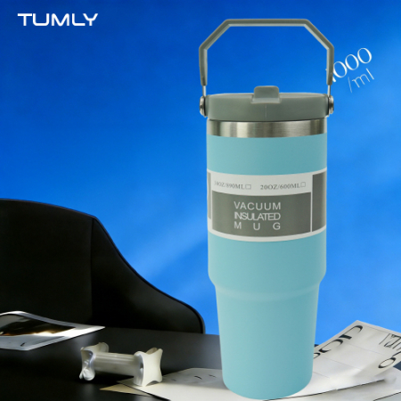 [텀리]플립 스트로우 손잡이 텀블러 890ml #3