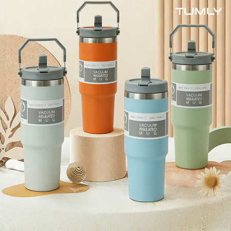 [텀리]플립 스트로우 손잡이 텀블러 890ml #2