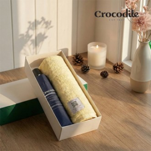 에브리데이세트 151호 (크로커다일 3단 완전자동 레터링 암막 우산 VIP+220g 시그니처 타올 세트)