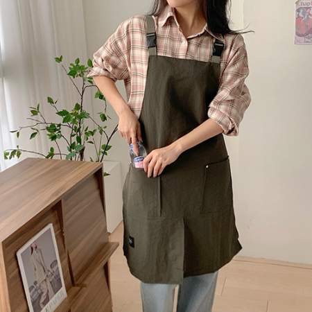 앞트임 방수 원피스 앞치마 #2