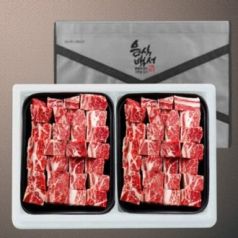 10+1[음식백서]미국산 초이스등급 찜갈비 선물세트(2kg[1kg*2팩])