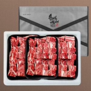 10+1[음식백서]미국산 초이스등급 찜갈비 선물세트(3kg[1kg*3팩])