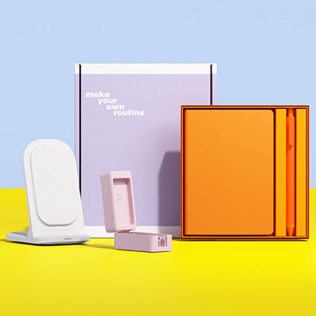 루티네 선물세트 무선충전기+칫솔살균기+노트볼펜 #2