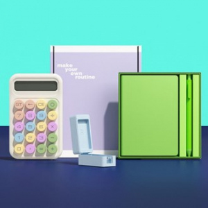 루티네 선물세트 칫솔살균기+노트볼펜+계산기