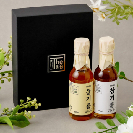 [10+1]저온압착 참기름+들기름 선물세트(참기름180ml+들기름180ml) #2