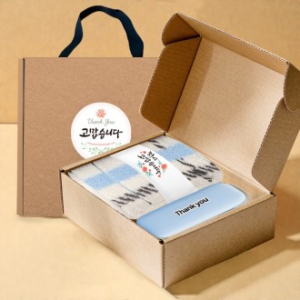 송월타올 호텔수건 체크 200G 30수+포켓 5단 암막 양우산 선물 세트