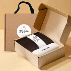 송월타올 호텔수건 190G 30수+머쉬룸 5단 암막 양우산 선물 세트