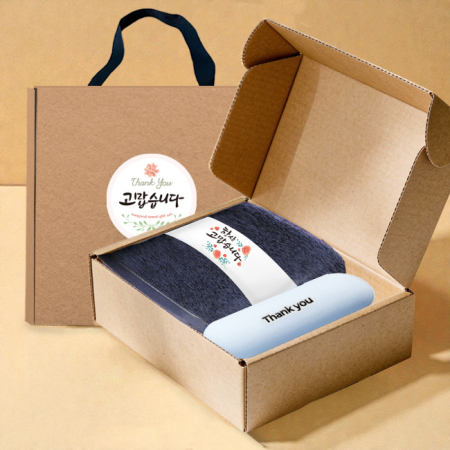 송월타올 호텔수건 170G 30수+머쉬룸 5단 암막 양우산 선물 세트 #2