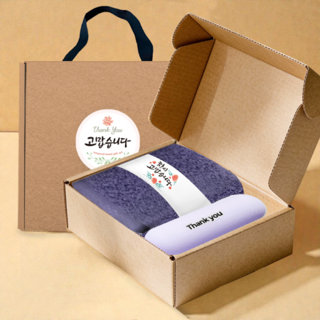 송월타올 호텔수건 160G 40수+머쉬룸 5단 암막 양우산 선물 세트 #2