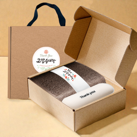 송월타올 호텔수건 150G 30수+머쉬룸 5단 암막 양우산 선물 세트 #2