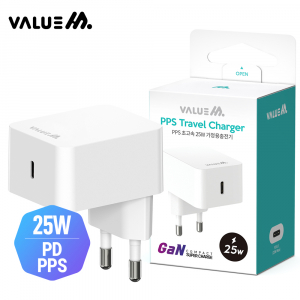 [밸류엠] 가정용 스퀘어 25W(PD3.0) PPS 초고속 분리형 충전기
