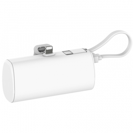 [밸류엠] 2WAY 케이블 일체형 도킹 보조배터리 5000mAh D2 (8핀+C케이블) #3