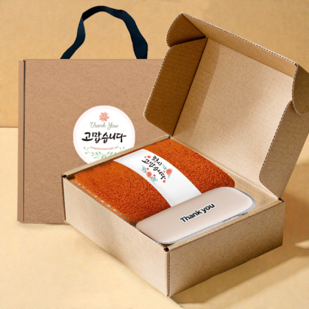 송월타올 호텔수건 뱀부 200G+포켓 5단 암막 양우산 선물 세트 #2