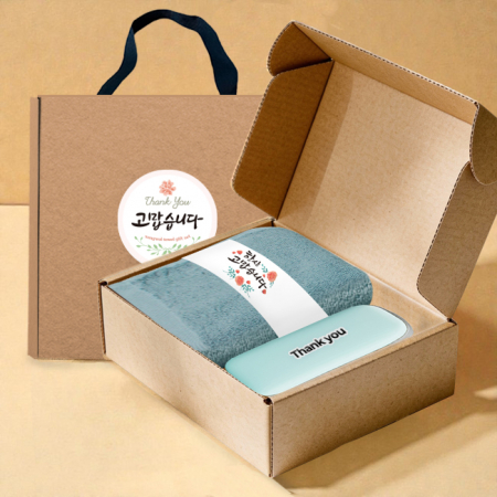 송월타올 호텔수건 항균 150G 30수+포켓 5단 암막 양우산 선물 세트 #2