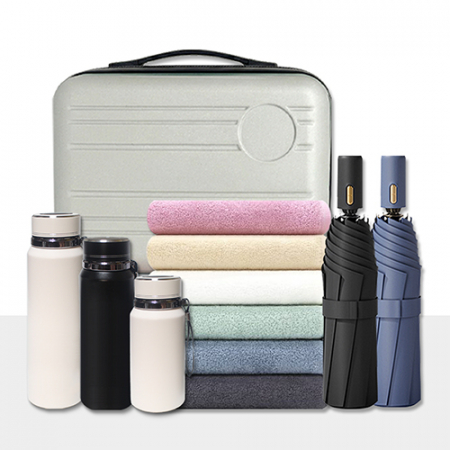 14인치 여행용 레디백 + 3단 자동 양우산 + 송월타올 + 프리미엄 온도 텀블러 선물세트 #3