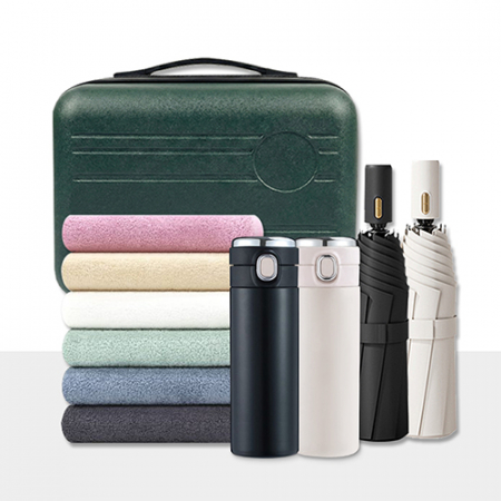 14인치 여행용 레디백 + 3단 자동 양우산 + 송월타올 + 원터치 온도 텀블러 선물세트 #4