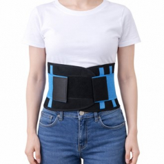 코르셋 허리보호대 XL (블루)