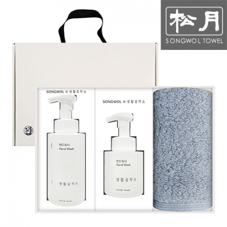송월 항균180g 생활공작소세트(세면타월1p+핸드워시250m 500ml 2p) #2
