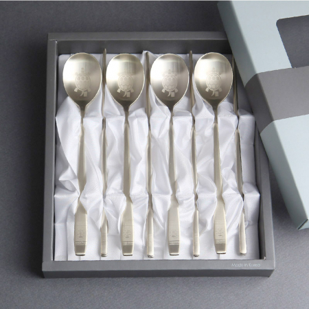 희거북골드 수저 4P (종이케이스) #2