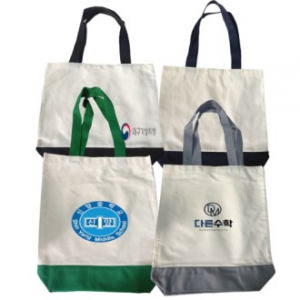 36cm 캔버스 학교학원 배색에코백 제작 모음집