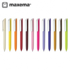 [막세마] 플로우퓨어 화이트클립 볼펜- Made in Italy