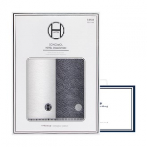 송월타월 호텔컬렉션 톤 2매 선물세트+쇼핑백 답례품