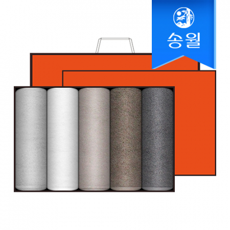 송월타월 뉴컬러무지 5매 선물세트+쇼핑백 답례품 #2