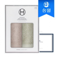 송월타월 호텔컬렉션 클래식세면 2매 선물세트+쇼핑백 답례품