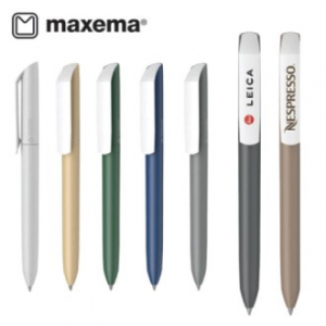 [막세마] 리싸이클 플로우퓨어 화이트클립 볼펜- Made in Italy