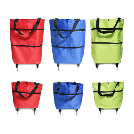 휴대용 장바구니(쇼핑카트) 숄더백 쇼핑가방 쇼핑백 옥스포드가방 방수코팅가방 캐리어 #2