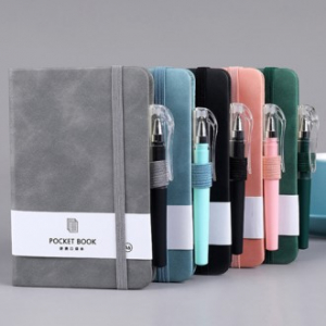 포켓 밴드형 다이어리 볼펜세트 K2638