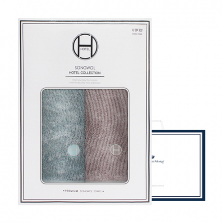 송월타월 호텔컬렉션 플로우 2매 선물세트+쇼핑백 답례품 #2