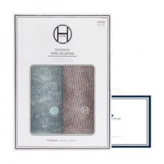 송월타월 호텔컬렉션 플로우 2매 선물세트+쇼핑백 답례품