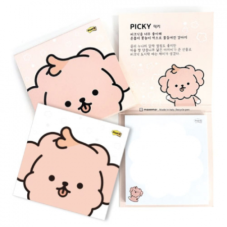 [3M] 캐릭터 포스트잇(수첩형)-라이원패밀리(50매) #5