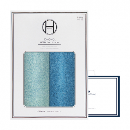 송월타월 항균 프리미엄무지170g 2매 선물세트+쇼핑백 답례품 #2